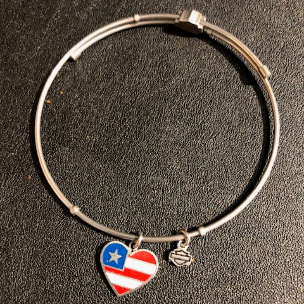 HARLEY DAVIDSON STAINLESS STEEL BANGLE BRACELET